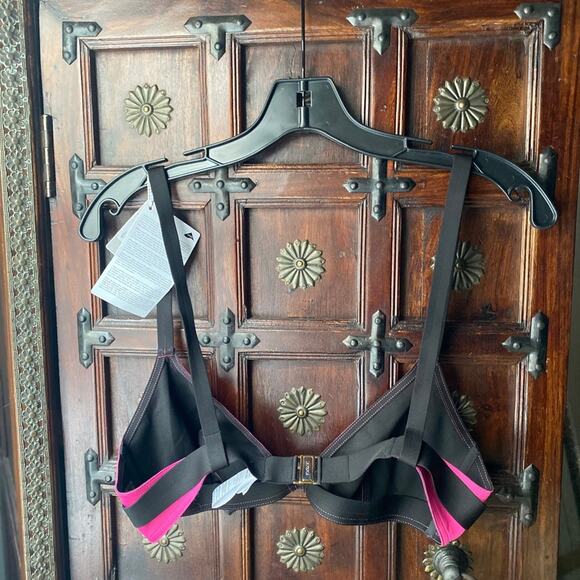 La Perla Bikini Top Large pink Triangle bra bralette style NWT bathing suit top - Picture 4 of 9